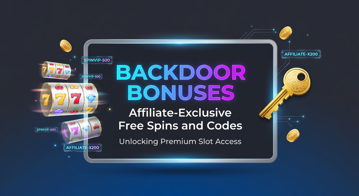 Vibrant slot machine reels glowing with exclusive affiliate bonus codes overlayed, symbolizing hidden access to premium free spins
