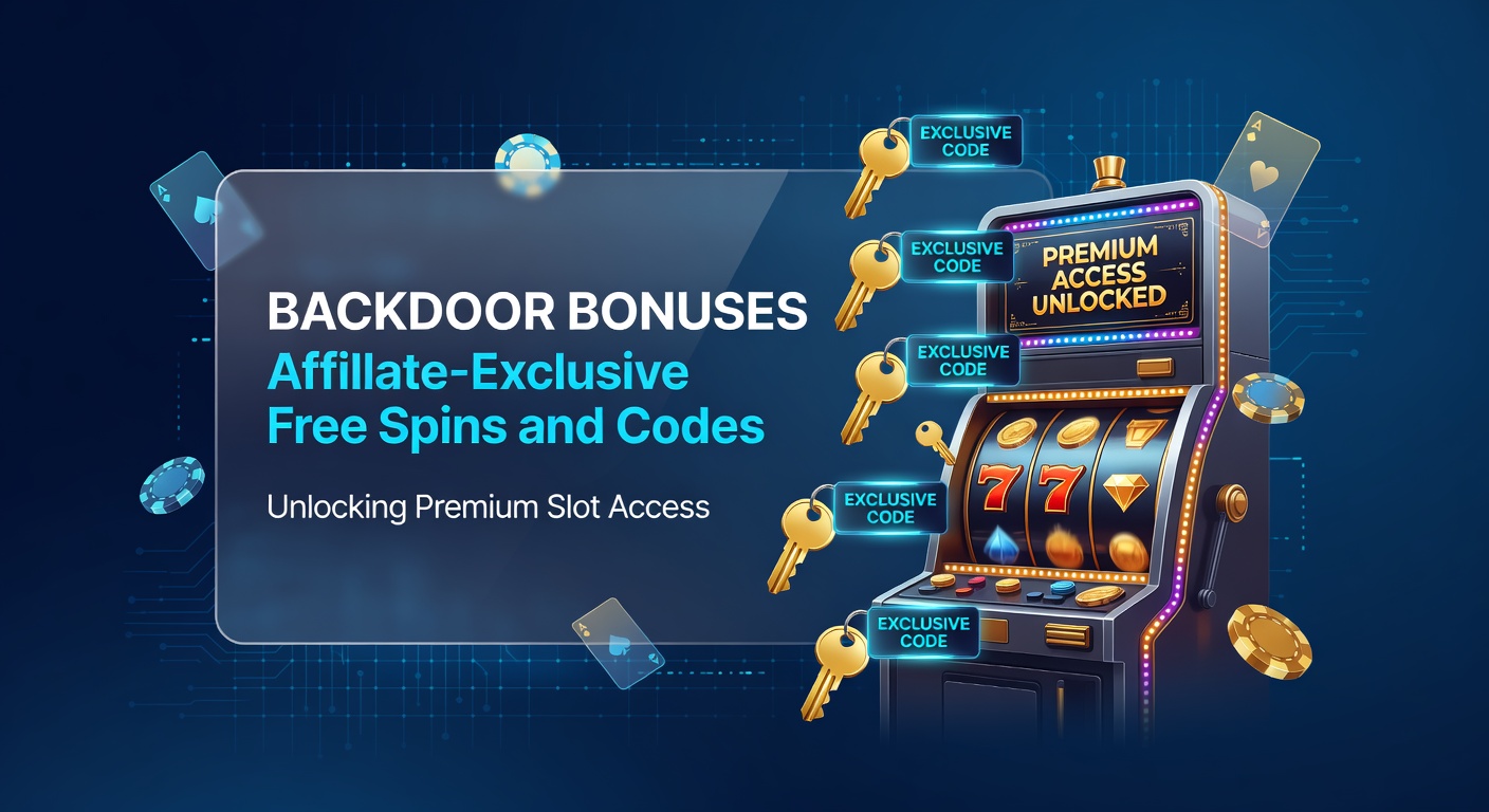 Close-up of a digital vault unlocking with slot symbols and affiliate code keys spilling free spins, representing premium access pathways