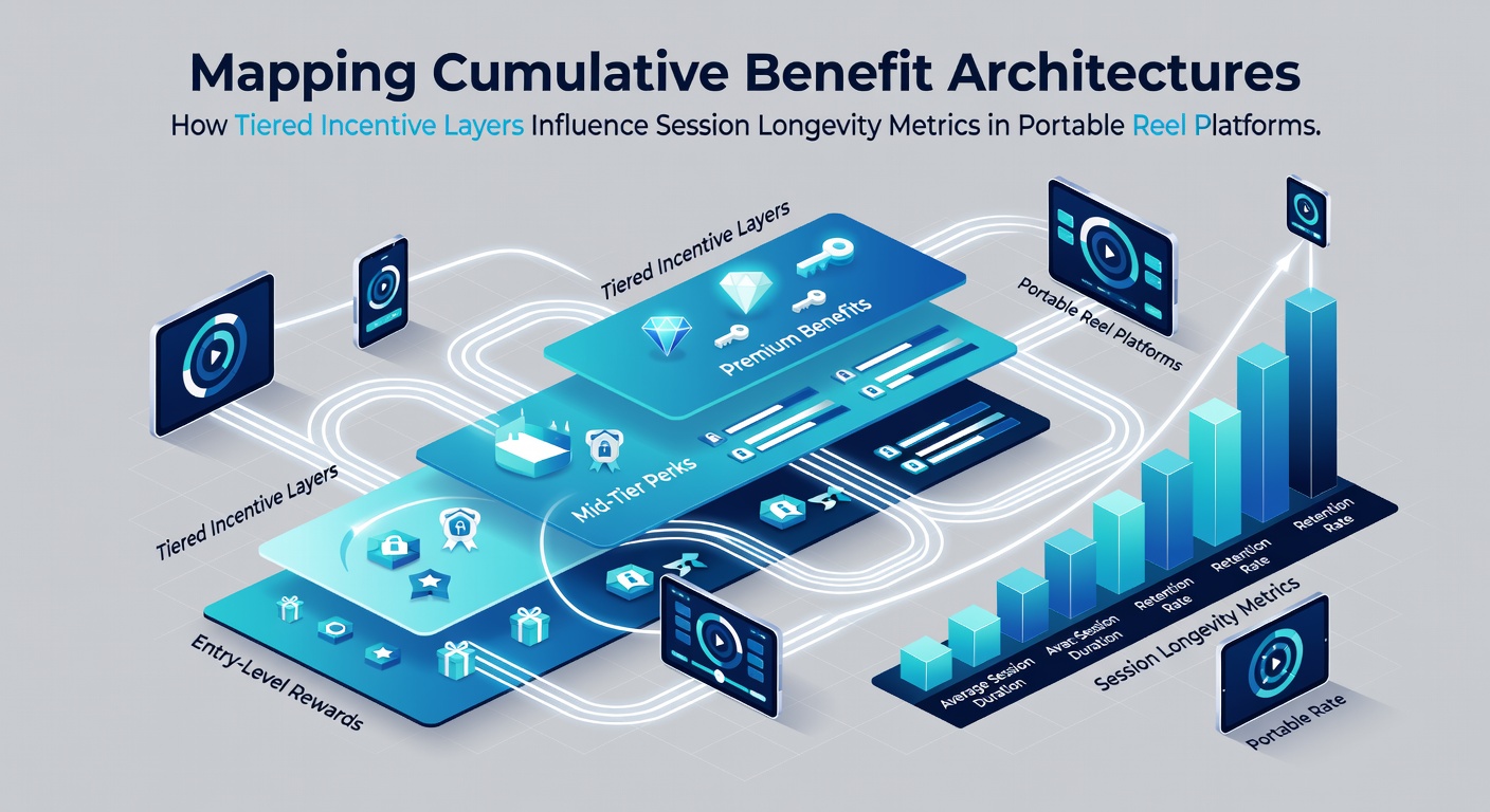 Visual representation of tiered incentive layers mapping cumulative benefits across mobile slot sessions and longevity metrics