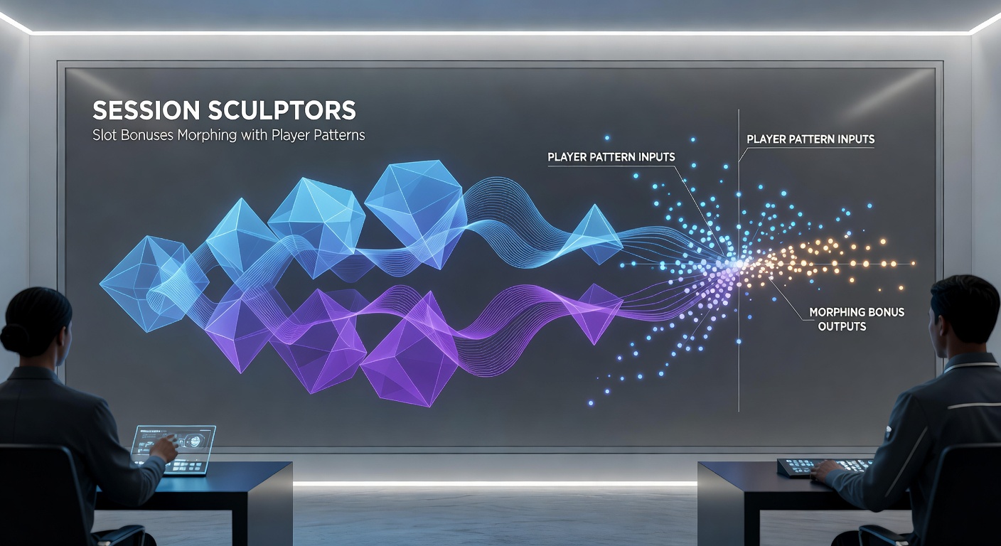 Close-up of a slot interface displaying adaptive bonus notifications customized to user play history, with graphs overlaying player pattern analytics