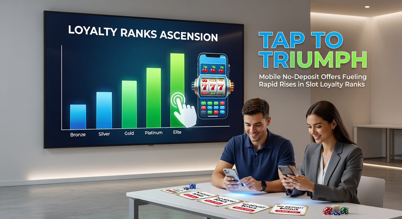Graph illustrating loyalty rank progression curves for mobile no-deposit users versus traditional players, showing steeper climbs