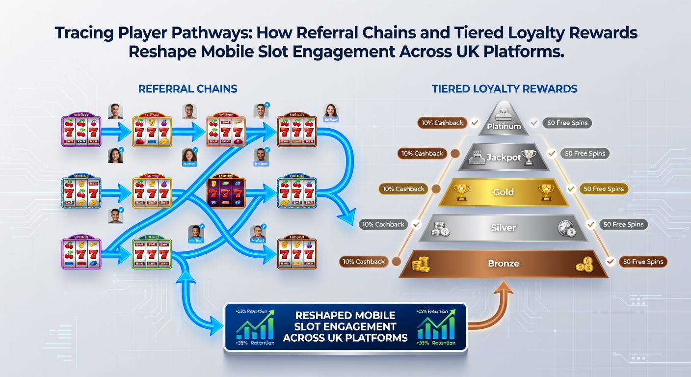 Mobile slot players engaging with referral and loyalty features on UK gaming apps