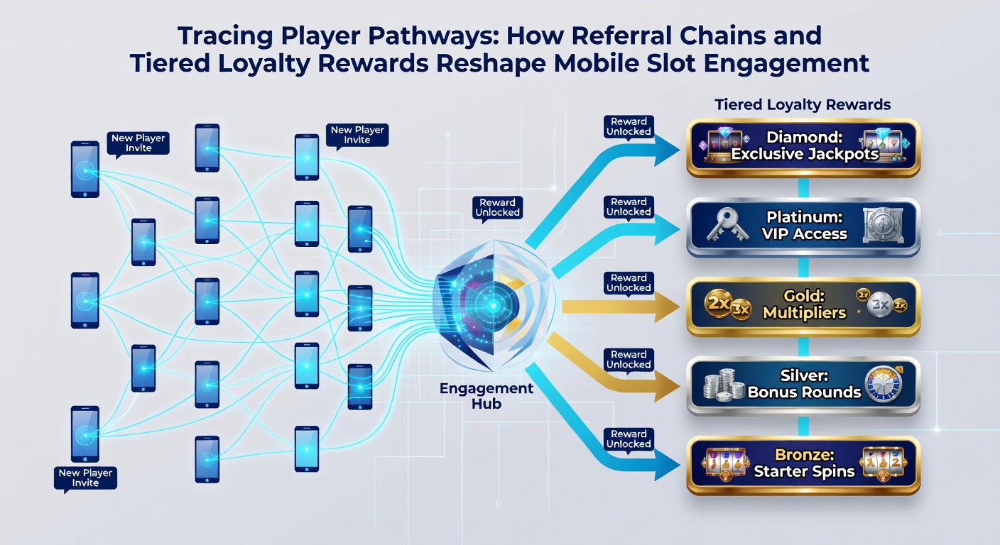 Loyalty tier dashboard displayed on a smartphone screen during a slot session